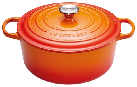 Le Creuset braadpan Signature 24 cm ORANJErood