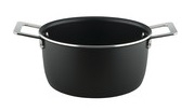 Alessi kookpan Pots and pans zwart 20 cm zonder deksel