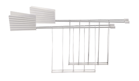 Alessi set toastklem voor Plisse wit set 2 stuks - afb. 1