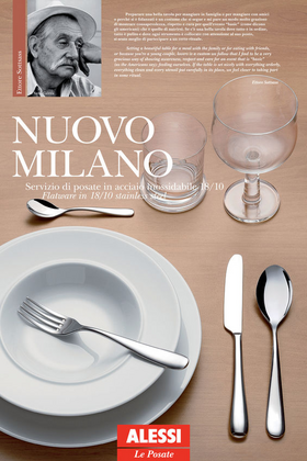 Alessi tafel bestek Nuovo Milano hoogglans 24 delig - afb. 2