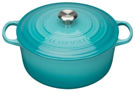 Le Creuset braadpan Signature rond 24 cm caribbean blue