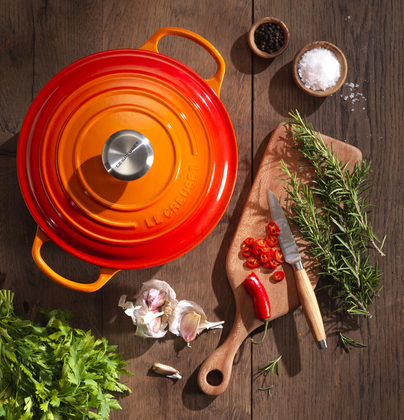 Le Creuset braadpan Signature rond 24 cm ORANJErood - afb. 3