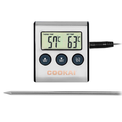 Cookai kernthermometer en timer met voelerdraad 0 - 300 graden - afb. 1