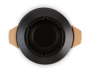 Le Creuset fondueset houten grepen mat zwart - afb. 8