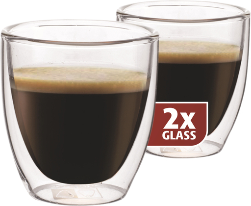 Maxxo dubbelwandige glazen 2 x espresso 80 ml - afb. 1