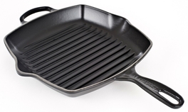 Le Creuset vierkante grillpan 26 cm mat zwart