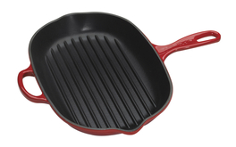 Le Creuset ovale grillpan 32 cm kersenrood