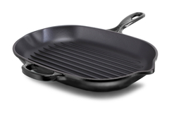 Le Creuset ovale grillpan 32 cm mat zwart