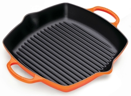 Le Creuset vierkante diepe grillplaat 30 cm ORANJErood