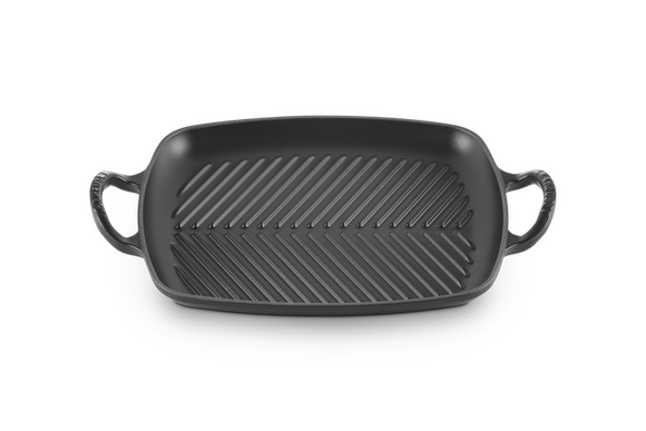 Le Creuset rechthoekige grillplaat 30 x 27 cm mat zwart - afb. 3