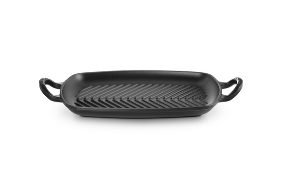 Le Creuset rechthoekige grillplaat 30 x 27 cm mat zwart - afb. 4