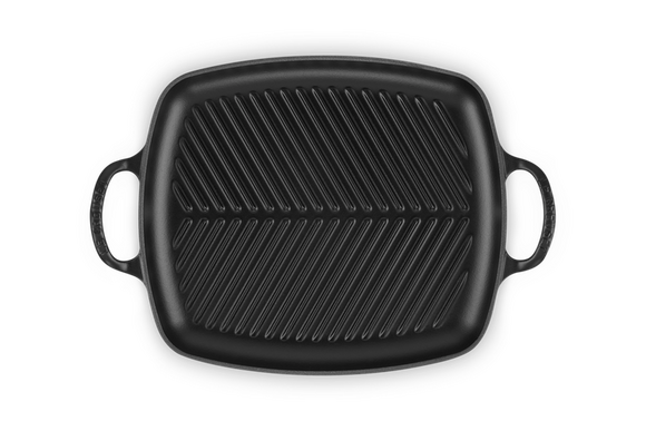 Le Creuset rechthoekige grillplaat 30 x 27 cm mat zwart - afb. 1