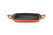 Le Creuset rechthoekige grillplaat 30 x 27 cm ORANJErood - afb. 4