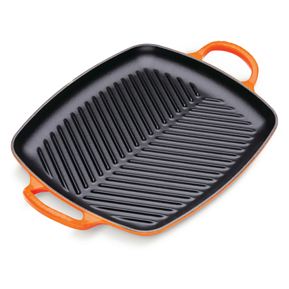 Le Creuset rechthoekige grillplaat 30 x 27 cm ORANJErood - afb. 5