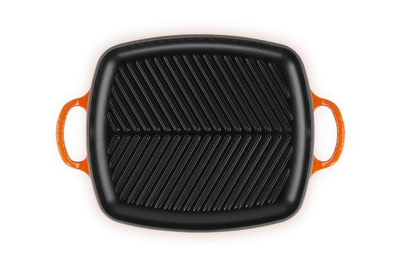 Le Creuset rechthoekige grillplaat 30 x 27 cm ORANJErood - afb. 1