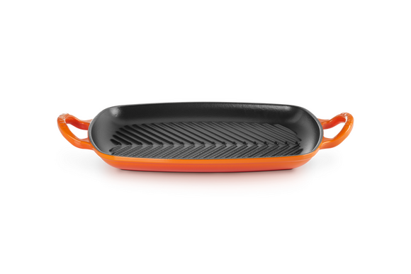 Le Creuset rechthoekige grillplaat 30 x 27 cm ORANJErood - afb. 4