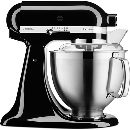 KitchenAid keukenmachine Artisan KSM185 Hoogglans zwart - afb. 1