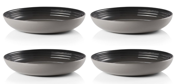 Le Creuset aardewerk diep bord 22 cm flint per stuk - afb. 1