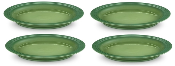 Le Creuset aardewerk dinerbord 27 cm bamboo groen per stuk - afb. 1