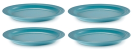 Le Creuset aardewerk dinerbord 27 cm caribbean blue per stuk