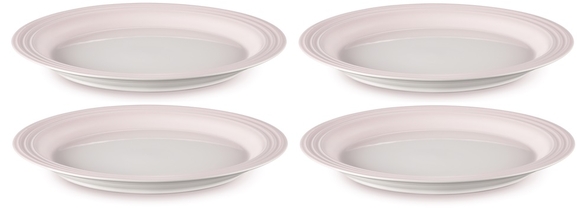 Le Creuset aardewerk dinerbord 27 cm shell pink per stuk - afb. 1