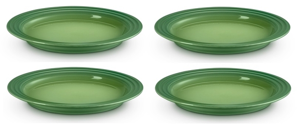 Le Creuset aardewerk klein bord 22 cm bamboo groen per stuk - afb. 1