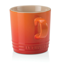 Le Creuset aardewerk koffiebeker 0,20 ltr oranjerood per stuk