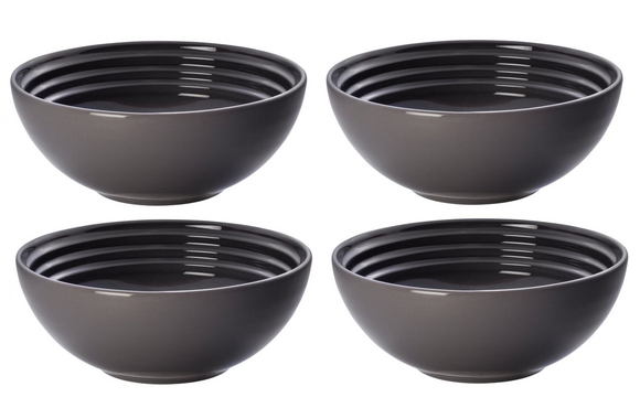 Le Creuset aardewerk ontbijtkom 16 cm flint per stuk - afb. 1