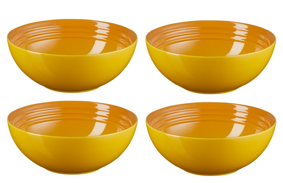 Le Creuset aardewerk ontbijtkom 16 cm nectar geel per stuk - afb. 1