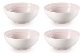 Le Creuset aardewerk ontbijtkom 16 cm shell pink per stuk