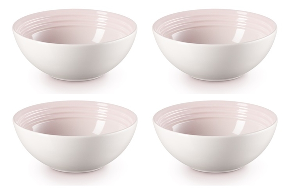 Le Creuset aardewerk ontbijtkom 16 cm shell pink per stuk - afb. 1