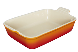 Le Creuset aardewerk ovenschaal 26 cm ORANJErood