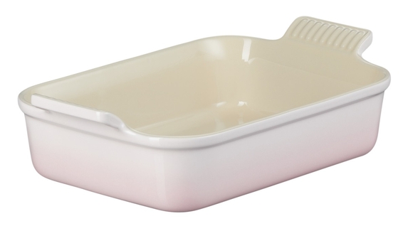 Le Creuset aardewerk ovenschaal 26 cm shell pink - afb. 1