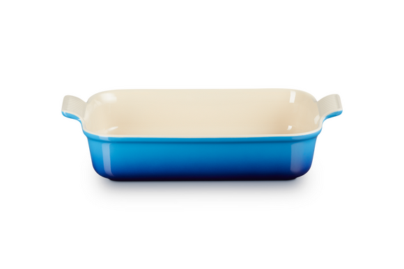 Le Creuset aardewerk ovenschaal 32 cm azureblauw - afb. 1