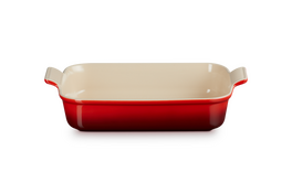 Le Creuset aardewerk ovenschaal 32 cm kersenrood