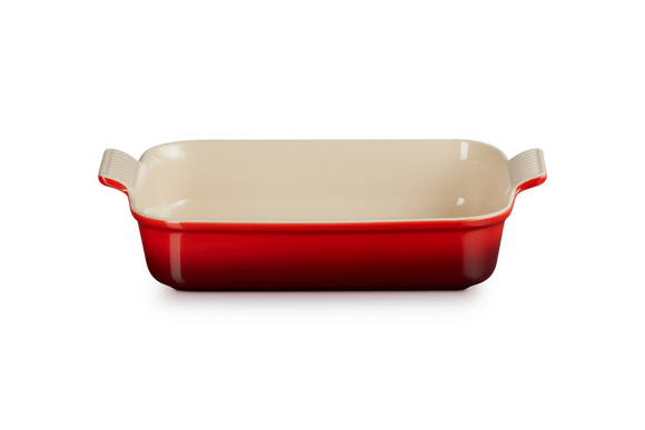 Le Creuset aardewerk ovenschaal 32 cm kersenrood - afb. 1