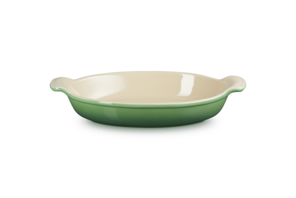 Le Creuset aardewerk ovenschaal ovaal 28 cm bamboo groen - afb. 1