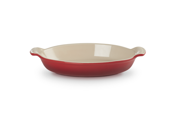 Le Creuset aardewerk ovenschaal ovaal 28 cm kersenrood - afb. 1