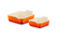 Le Creuset aardewerk ovenschaal vierkant set ORANJErood - afb. 1
