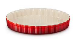 Le Creuset aardewerk taartvorm 24 cm kersenrood