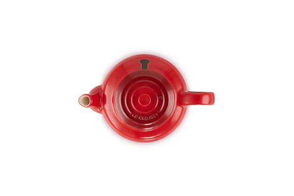 Le Creuset aardewerk theepot met filter kersenrood 1,3 ltr - afb. 3