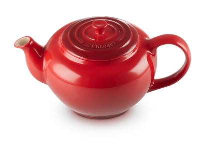 Le Creuset aardewerk theepot met filter kersenrood 1,3 ltr - afb. 1