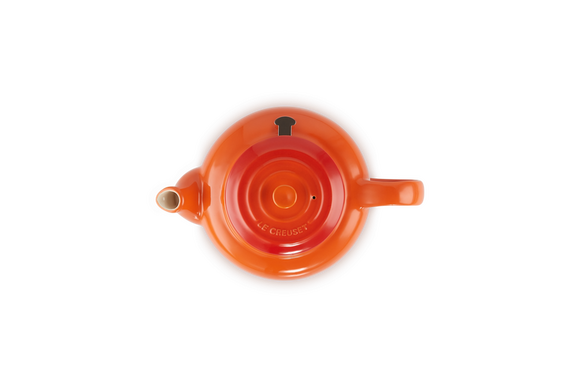 Le Creuset aardewerk theepot met filter oranjerood 1,3 ltr - afb. 3