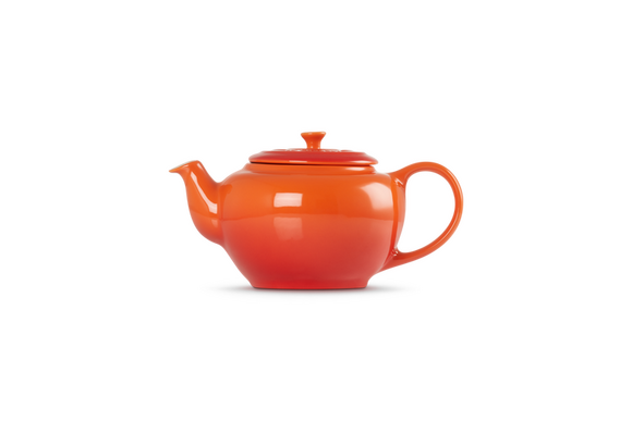 Le Creuset aardewerk theepot met filter oranjerood 1,3 ltr - afb. 2