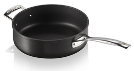 Le Creuset anti aanbak sauteerpan recht 26 cm met tegengreep