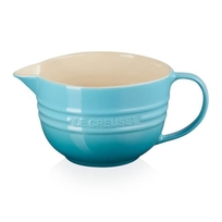 Le Creuset kleine beslagkom aardewerk 2 ltr 12 x 17 cm caribbean blue