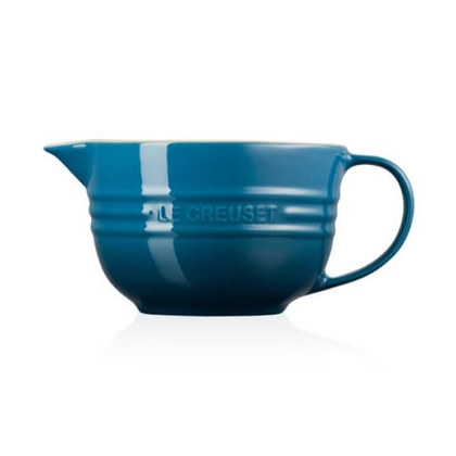 Le Creuset kleine beslagkom aardewerk 2 ltr 12 x 17 cm deep teal - afb. 3