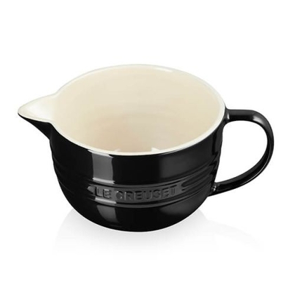 Le Creuset kleine beslagkom aardewerk 2 ltr 12 x 17 cm ebbenzwart - afb. 4