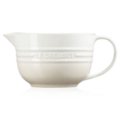 Le Creuset kleine beslagkom aardewerk 2 ltr 12 x 17 cm meringue - afb. 3