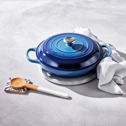 Le Creuset braadpan Campagnard 30 cm azureblauw - afb. 5